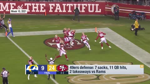 The 49ers Defense Stifles Matt Stafford and the Rams Offense during MNF!