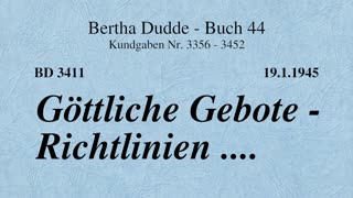 BD 3411 - GÖTTLICHE GEBOTE - RICHTLINIEN ....