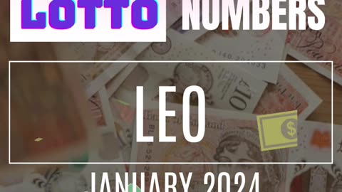 LEO JACKPOT WINNER!!💸❤️💲💕✨👉JANUARY 2024❤️💲✨💕💰❤️💸✨ #tarot #lottonumbers #lucky #lottery #lotto