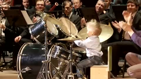 Toddler from Novosibirsk is a Drumming Prodigy!