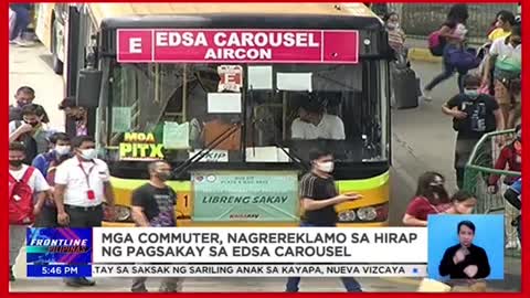Mga commuter, nagrereklamo sa hirap ng pagsakay sa EDSA Carousel5a。