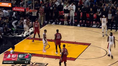 Josh Hart hits buzzer beater game winner in wild ending vs Heat