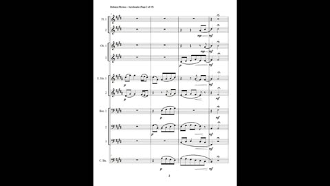Claude Debussy – Sarabande (Double Reed Octet + 2 Flutes)