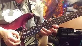 Guitar lesson by Cari Dell on sweeping arpeggios Key Am