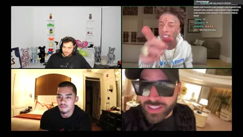 Island Boy Flyy Soulja & Zherka go at it on Adin Ross' stream