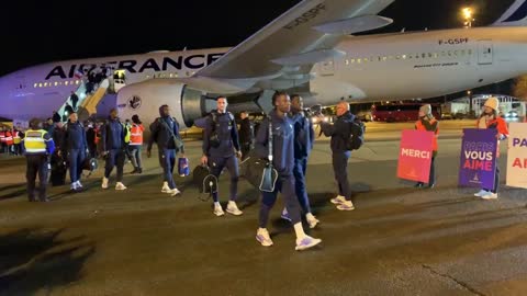 World Cup runners-up France land in Paris | AFP