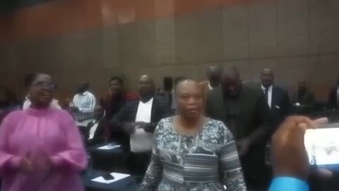 ANC members arrive after eThekwini special meeting ends