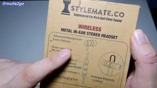 Stylemate co Sports Running In-Ear Earbuds Red UK Unboxing