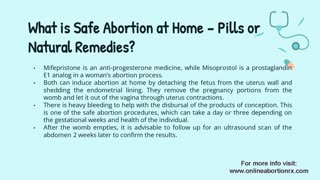 Effective Medical Abortion vs. Unsafe Home Abortion Remedies