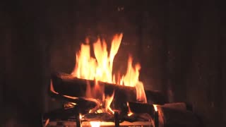 Fire Place burning