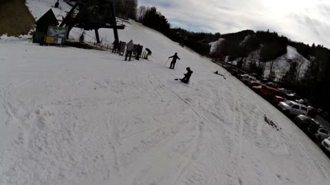 Spring run at Dartmouth Skiway