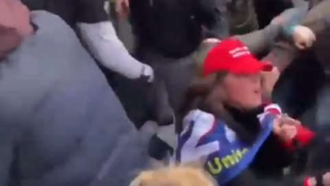 RPFC Archive- Trump supporters stop antifa/feds from smashing windows at caption Jan 6th