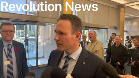 Raw video: media scrums Tom Marazzo