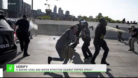 VERIFY Does baking soda and water stop burning sensation from pepper spray