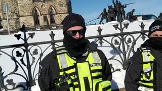 See How Police Are Imported From All Over Ontario For The Truckers Rally