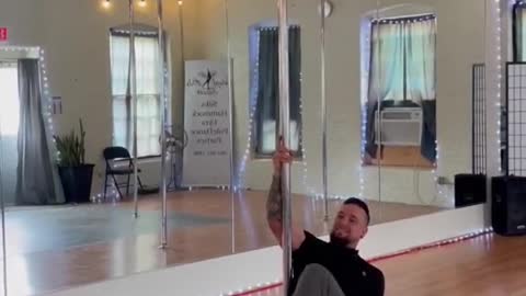 New trick I learned while trying pole fitness.