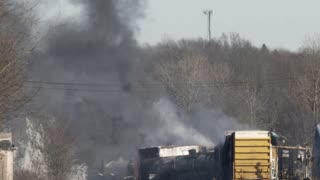 US transport head blames Trump for toxic train disaster