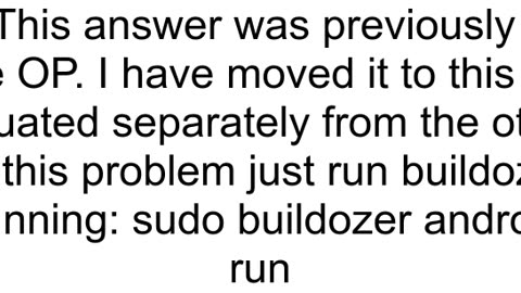 Buildozer not installing Android SDK