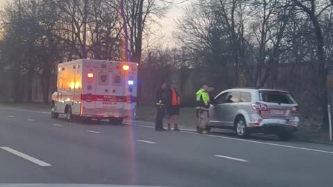 🚨🚑🚒 Oh no! Emergency vehicles were spotted West bond on the Long Island Expressway