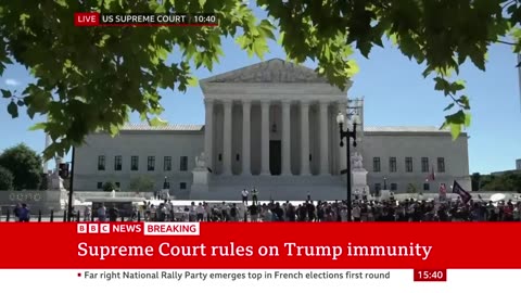 Donald Trump has some immunity from prosecution, Supreme Court rules | BBC News