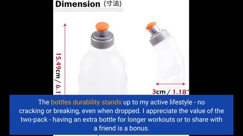 Buyer Feedback: Azarxis BPA Free Water Bottles Flask Leakproof for Running Hydration Belt Waist...