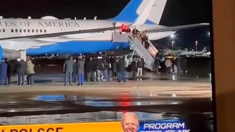 The day Biden is to talk about WW3 engagement in Poland Bordering Russia. Someone From Biden’s Staff Falls Down Steps of Air Force One