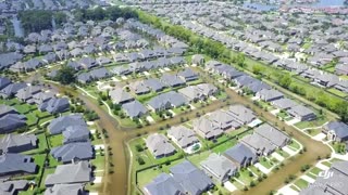 Flooding in the River Stone Subdivision due to Hurricane Harvey