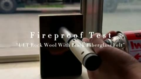 【UET】Fireproof testing of rock wool