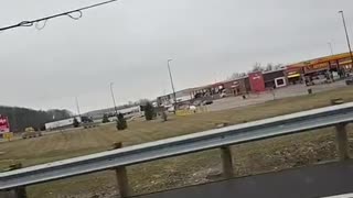 Friend of mine recorded this. TORNADO DAMAGE