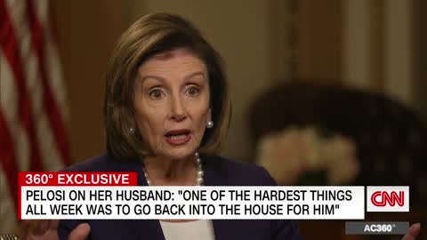 Pelosi describes her experience following husband's attack that was intended for her