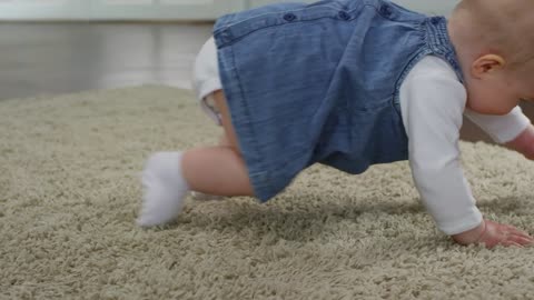 Baby crawling