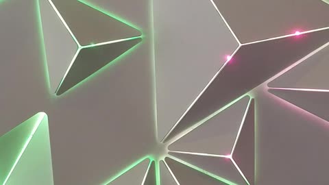 Super cool 3D wall art with lights
