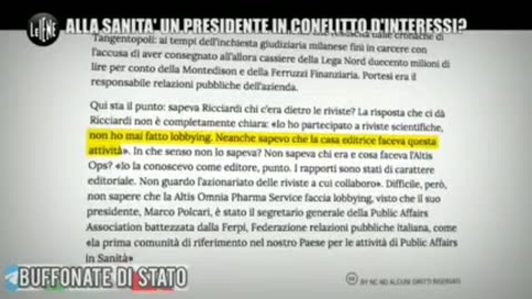 Walter Ricciardi ⚠️ Re dei conflitti d'interesse.