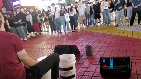 Watch The Crowds Reaction When I play In Hongdae, South Korea