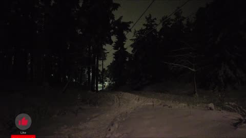 RELAXING WALKTHROUGH IN FOREST AT NIGHT IN SNOW #NORWAY #DRAMMEN - NO TALKING - NO MUSIC - 4K NATURE