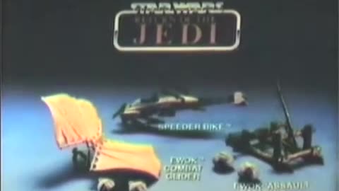 Star Wars 1983 TV Vintage Toy Commercial - Return of the Jedi Ewok Endor Mini-Rigs