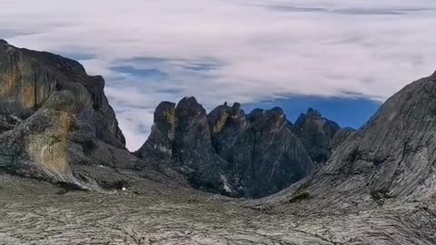 landscape, nature, beautiful kinabalu mountains