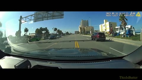 Dash cam shows driver fleeing from Daytona Beach Shores police after crashing into multiple vehicles
