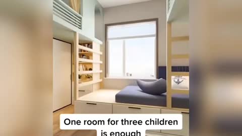 One room for 3 children