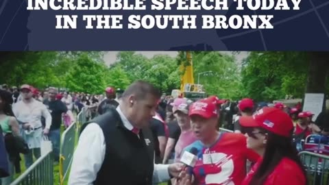 trumps incredible speech in the bronx