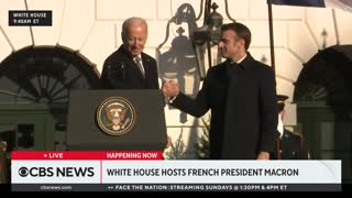 Biden welcomes Macron to White House for state visit