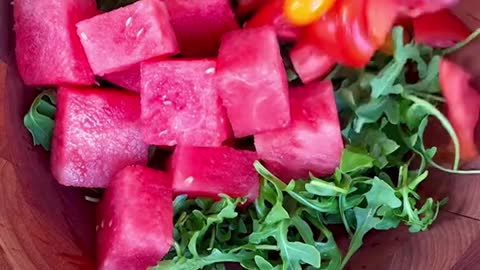 Replying to @lucklessfish HEIRLOOM TOMATO AND WATERMELON SALAD 😍