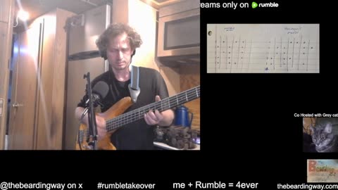 failed stream. internet kept cutting out. 5 string bass scale practice ┃Boring dumb ol practice and regular ol chatting. ┃
