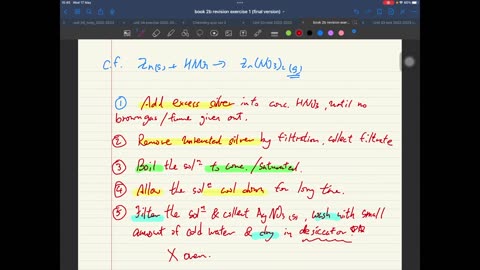 Revision exercise (Redox 1 LQ)