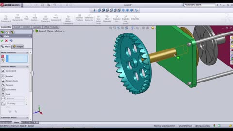 Tutorial 5 -how to make a clutch mechanism in solidworks