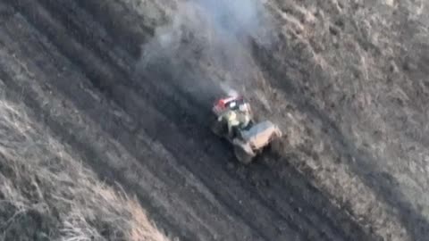 Russian Soldier on ATV Runs into Trouble