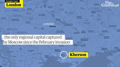 Russian troops ordered to retreat from Kherson weeks after Putin announced annexation