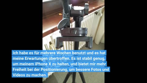 Hitchy Handy Stativ, Kamera Stativ 51 Zoll 130cm Aluminium-Leichtbau Smartphone Stativ für iPhone