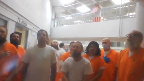 J6 Political Prisoners in DC Leaked Video Praying & Singing National Anthem