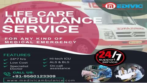 Medivic Ambulance Service in Patna and Varanasi with Quality Service